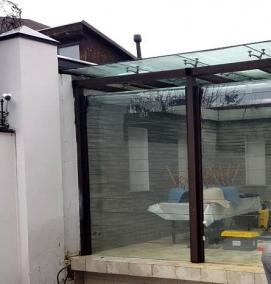 Прозрачные рольставни для беседок - модель 1