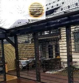 Прозрачные рольставни для беседок - модель 2