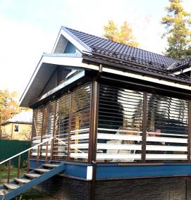 Прозрачные рольставни из поликарбоната - тип 3