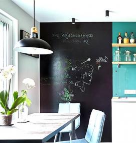 Прозрачный фартук для кухни - вариант 4