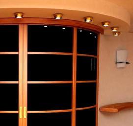 радиусная раздвижная дверь - модель 4