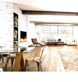 раскладка керамогранита на пол под дерево - модель 3