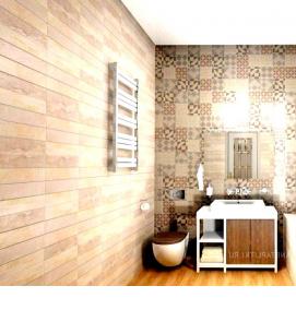 раскладка керамогранита на пол под дерево - модель 2