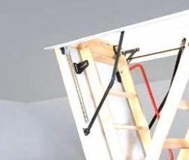 раскладная деревянная лестница - тип 4