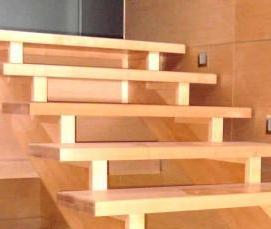 раскладная деревянная лестница - тип 3