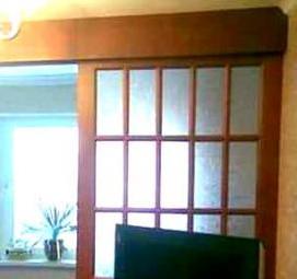 распашная перегородка межкомнатная - вариант 1