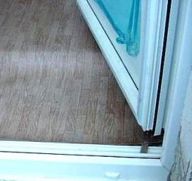 раздвижные двери без порога - вариант 2