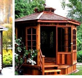 раздвижные двери для беседки из алюминиевого профиля - модель 4