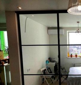 раздвижные двери в комнату для зонирования - тип 4