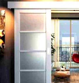 раздвижные матовые межкомнатные двери - тип 2