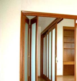 раздвижные межкомнатные двери гармошка - вариант 1