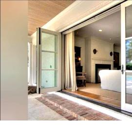 раздвижные пластиковые двери на террасу - модель 3