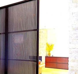 раздвижные реечные двери - модель 3