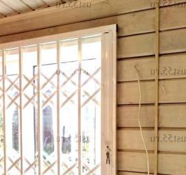 раздвижные решетки на окна на даче - вариант 3