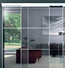 раздвижные стеклянные автоматические двери входные - модель 1