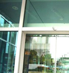 раздвижные стеклянные автоматические двери входные - модель 3