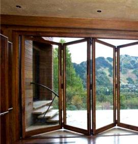 раздвижные стеклянные двери для веранды - вариант 4