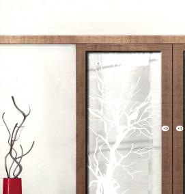 раздвижные стеклянные двери - модель 3