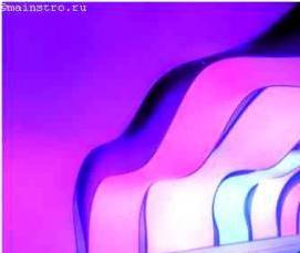 разноцветный натяжной потолок - тип 4