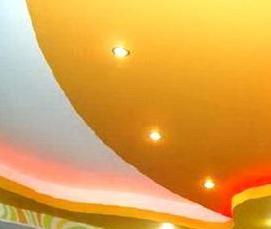 разноцветный натяжной потолок - тип 2