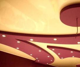 разноуровневые натяжные потолки - тип 2