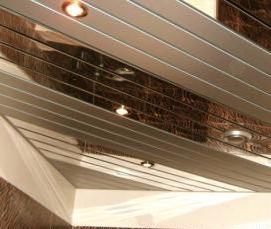 реечные панели для потолка - модель 1