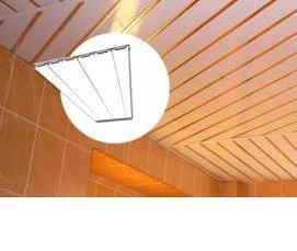 реечные потолки комби - вариант 1