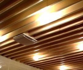 реечные потолки квадратные - вариант 2
