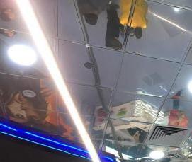 реечные потолки суперхром - модель 1