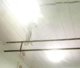 реечный потолок хром - тип 1