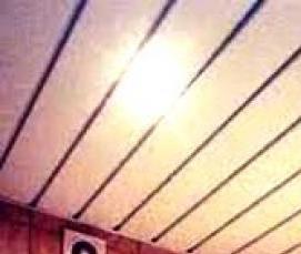 реечный потолок хромированный - тип 3