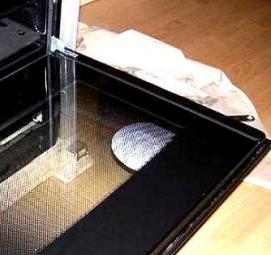 ремонт двери духовки газовой плиты - вариант 1