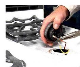 ремонт электроподжига газовой варочной панели - тип 3