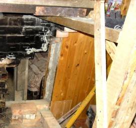 ремонт круглой печи - вариант 2