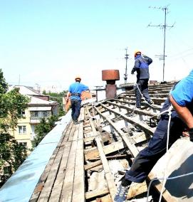 ремонт крыши квартиры - модель 1