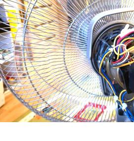 ремонт напольного вентилятора - тип 4
