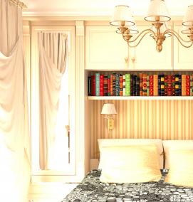 ремонт спальни в квартире - модель 2