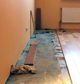 ремонт старого пола в квартире - модель 2