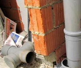 ремонт стояка канализации - тип 3