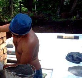 ремонт трубы печи - модель 1