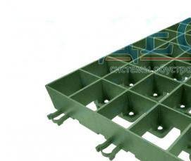 решетка газонная пластиковая зеленая - модель 2