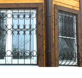 решетки на окна внутри помещения - вариант 3