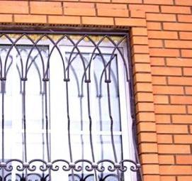 решетки на панорамные окна - вариант 2