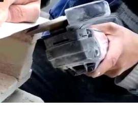 резка керамической плитки под 45 градусов - вариант 1