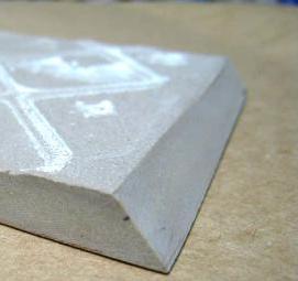 резка керамической плитки под 45 градусов - вариант 4