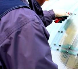 резка сотового поликарбоната - вариант 2