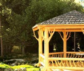 резные беседки из дерева - вариант 1