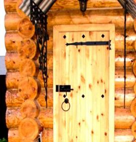 резные двери в баню - тип 3