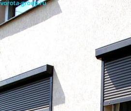 рольставни на окна наружные механические - вариант 1