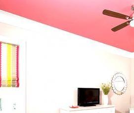 розовый натяжной потолок - модель 4